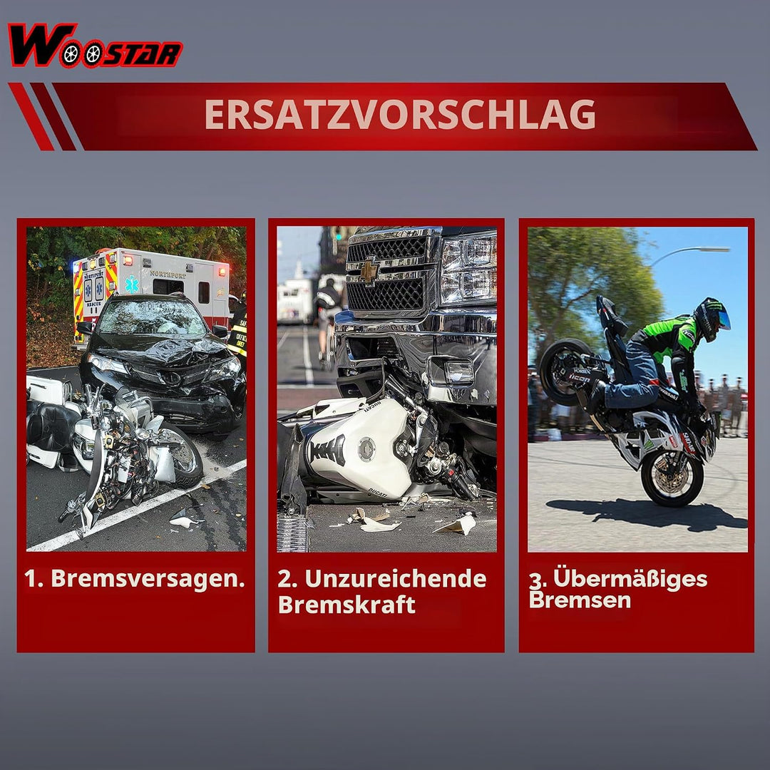 WOOSTAR Links Hydraulik Hauptbremszylinder Bremssattel Ersatz für Taotao Sunl Baja 50ccm 70ccm 90ccm