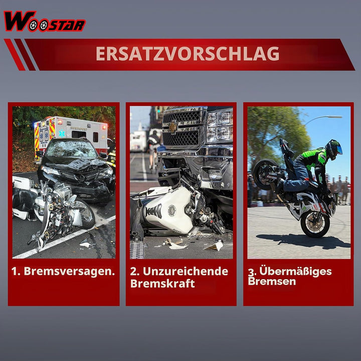WOOSTAR Links Hydraulik Hauptbremszylinder Bremssattel Ersatz für Taotao Sunl Baja 50ccm 70ccm 90ccm