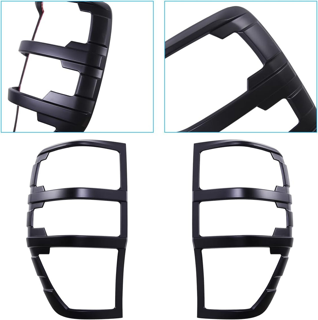 JHCHAN Scheinwerfer Rücklichtabdeckung für Ford Ranger 2012-2022 T6 T7 T8 Raptor Limited Tremor XL X