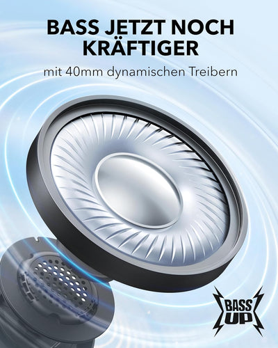 soundcore H30i Kabellose On-Ear Kopfhörer, Faltbares Design, Purer Bass, 70h Wiedergabe, Bluetooth 5