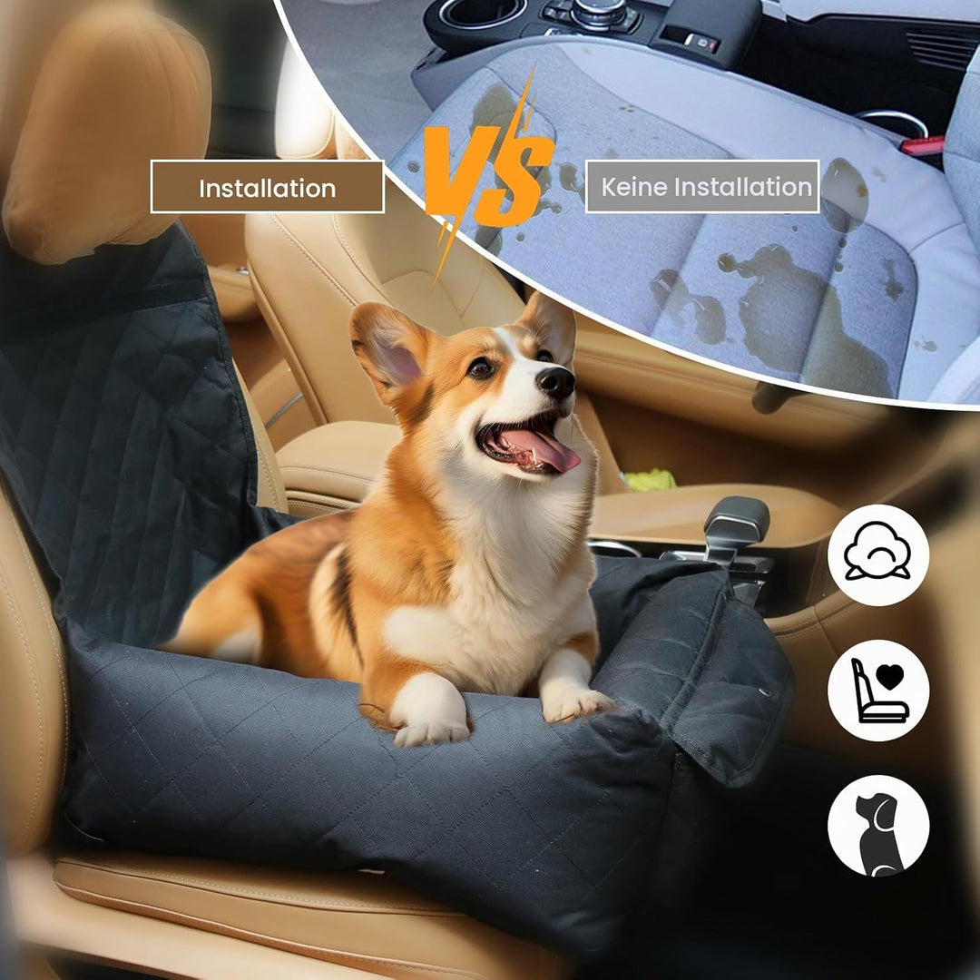 Hunde Autositz wasserdichte Waschbarer Rutschfester Auto Hundesitz Reisebett für kleine Hunde Hundet