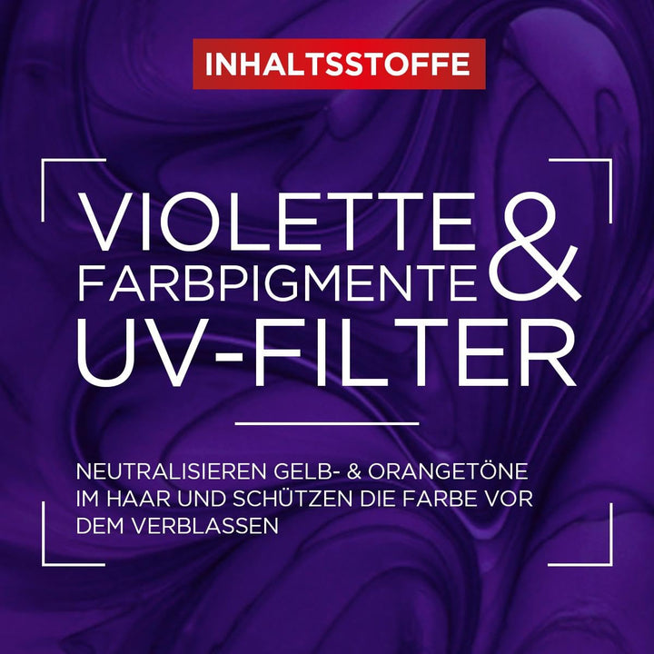 L'Oréal Paris Elvital Haarkur für blondes, gesträhntes, graues Haar, Neutralisiert Gelbtöne, Color G