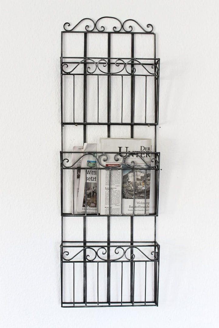 DanDiBo Wandregal Zeitungsständer 09911 Magazinhalter 101 cm Küchenregal Zeitungshalter