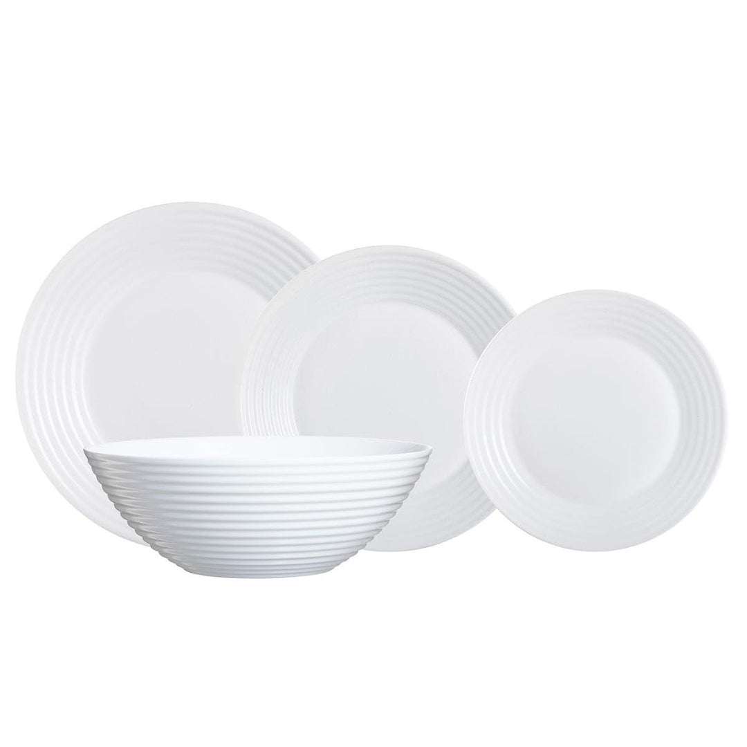 Luminarc Harena Abendessen Set Weiss 30 x 20 x 29,2 cm, Weiss 30 x 20 x 29,2 cm