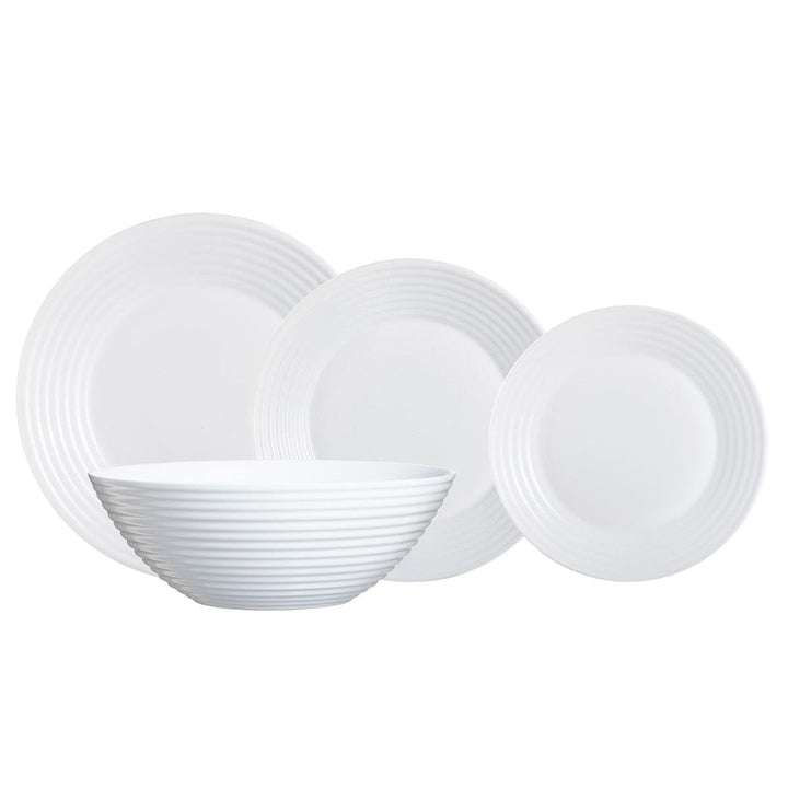 Luminarc Harena Abendessen Set Weiss 30 x 20 x 29,2 cm, Weiss 30 x 20 x 29,2 cm