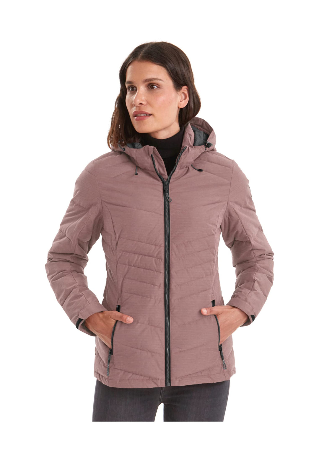 Killtec Damen Steppjacke Jacke in Daunenoptik mit abzippbarer Kapuze KOW 149 WMN QLTD Jckt wasserabw