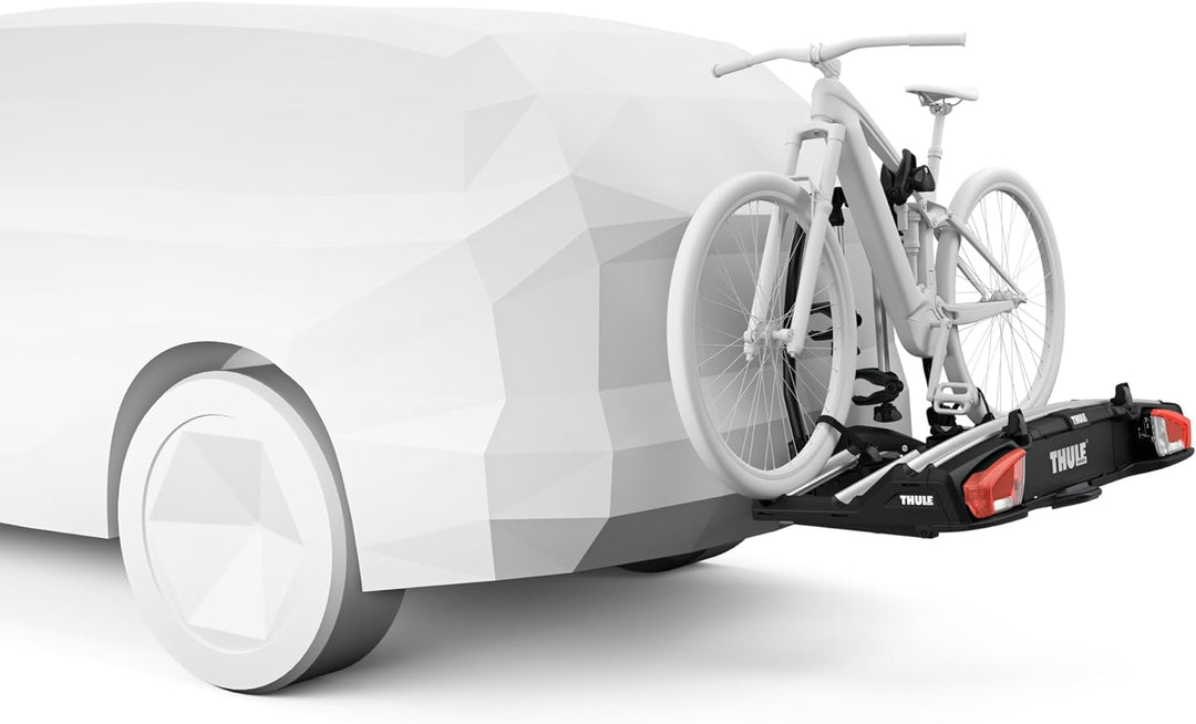 Thule VeloSpace XT 3-Bike Anhängerkupplungs-Fahrradträger schwarz/Aluminium 13 Pin, für E-Bike, Moun