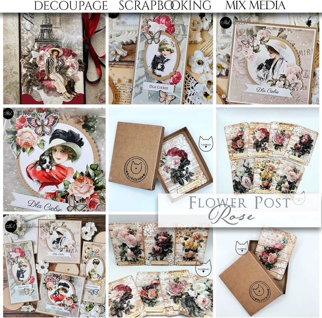 ITD Collection- Scrapbooking package 12x12 inches, scrapbooking paper, decorative paper, decoupage,