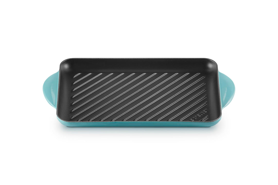 LE CREUSET Rechteckige Grillplatte aus Gusseisen, 32 cm, Für alle Herdarten inkl. Induktion geeignet