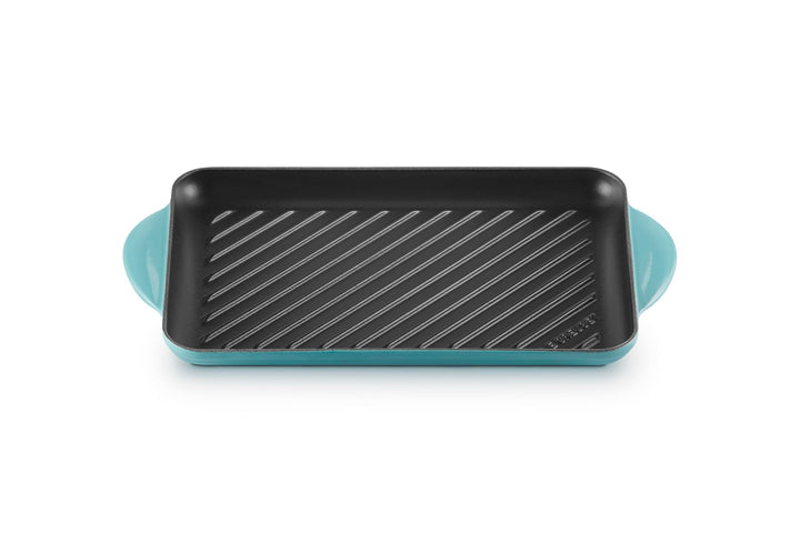 LE CREUSET Rechteckige Grillplatte aus Gusseisen, 32 cm, Für alle Herdarten inkl. Induktion geeignet