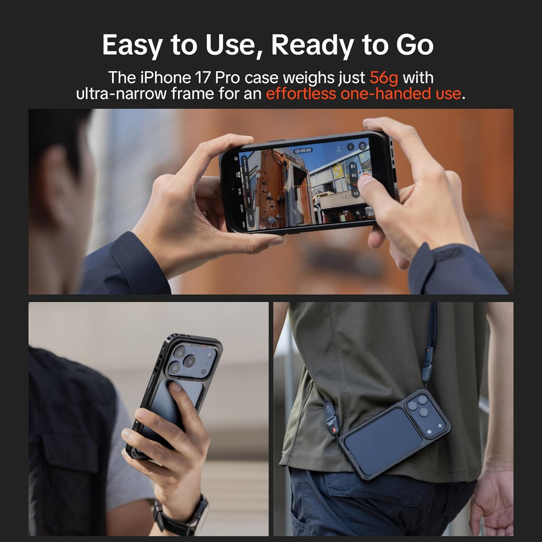 PGYTECH ProShot Smartphone Videokäfig Set, Professionelle Aluminium Vlogging Stabilisierung mit Quic