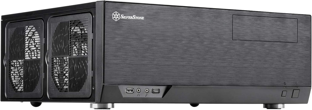Silverstone SST-GD09B-C - Grandia HTPC ATX Desktop Gehäuse mit hochleistungsfähigem und geräuscharme