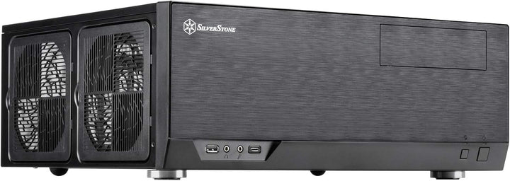 Silverstone SST-GD09B-C - Grandia HTPC ATX Desktop Gehäuse mit hochleistungsfähigem und geräuscharme