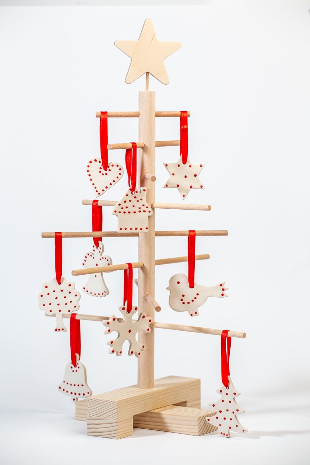 xmas3 XS 45 cm Weihnachtsbaum aus Holz, Natural, 28,0 x 28,0 x 45,0 cm 28.0 x 28.0 x 45.0 cm, 28.0 x