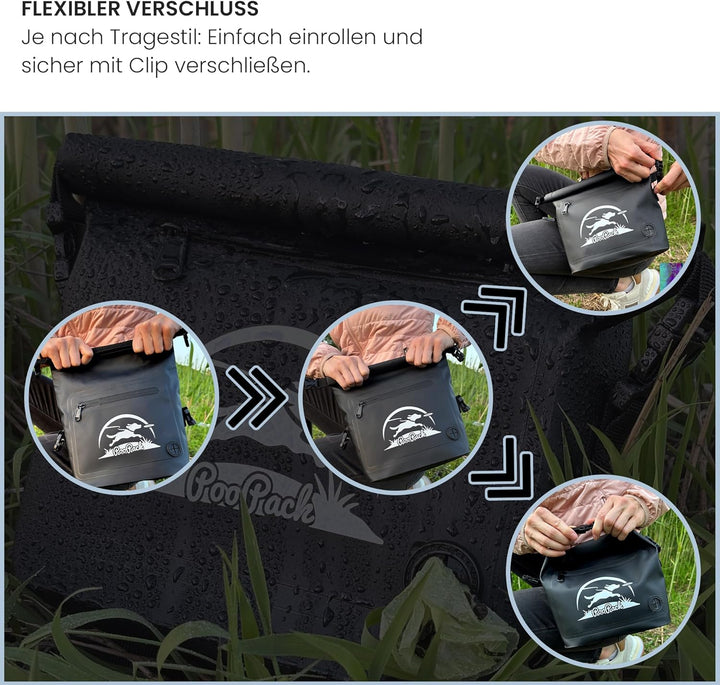 Taleas Leckerlitasche für Hunde – Wasserfeste Gassi Tasche mit geruchsdichtem Kotbeutel-Fach – Hunde