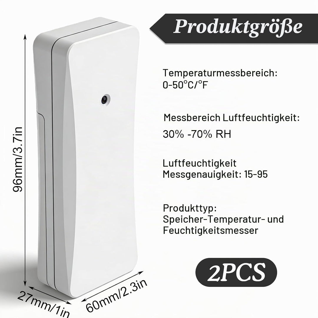 2 Stück Aussensensor für Wetterstation: Funk-Aussensensoren Verbinden mit der Basisstation, Drahtlos