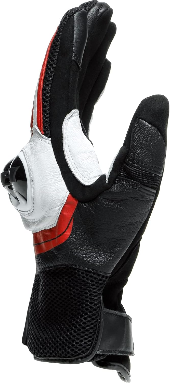Dainese Mig 3 Unisex Leather Gloves, Motorradhandschuhe Leder mit Protektoren, für Damen und Herren,
