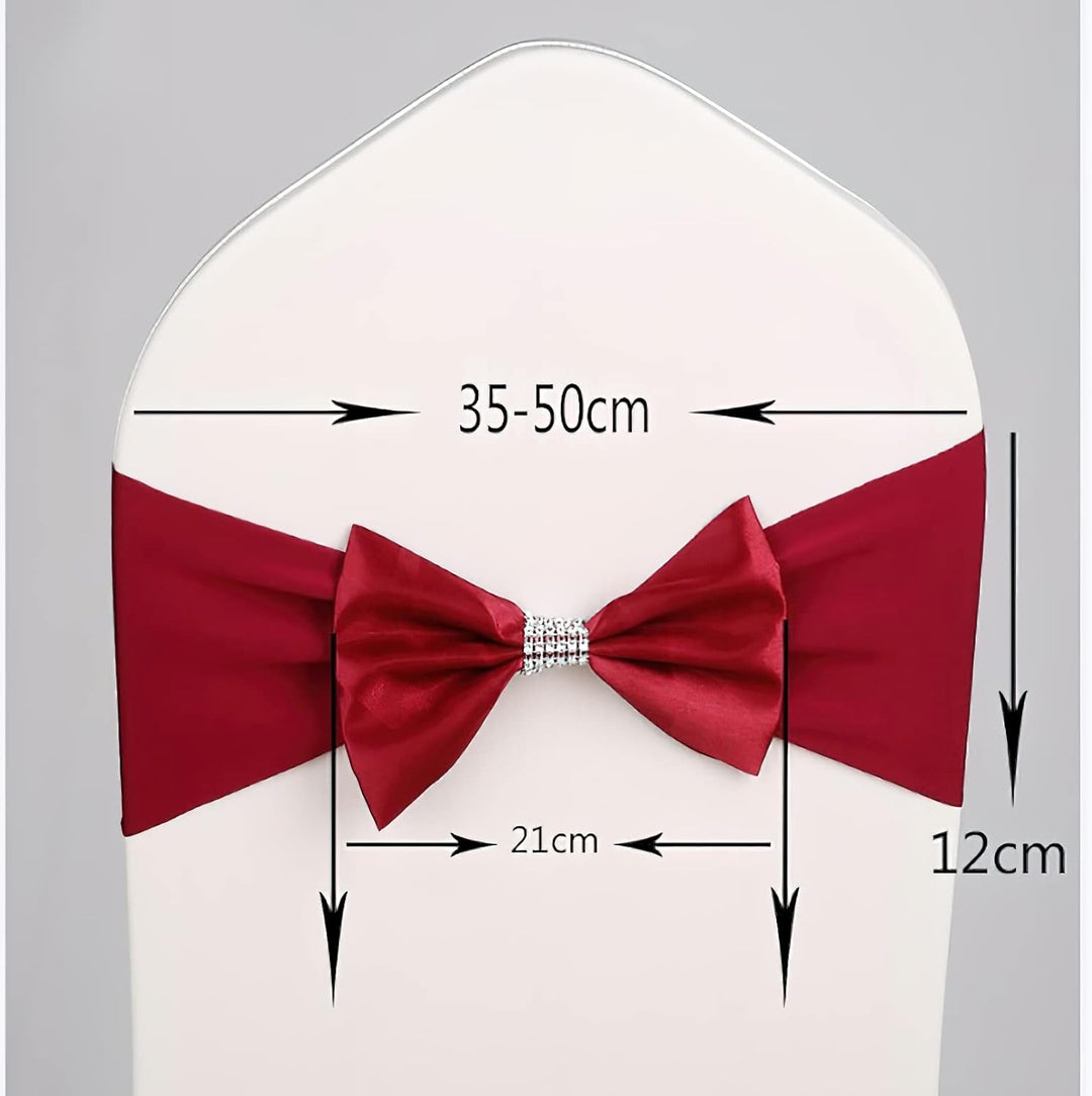 Stuhlschärpen Stuhl Schärpen,Organza Schleife Tüll Stuhl Rücken Blume Schärpe,Hochzeit Stuhl Bogen F