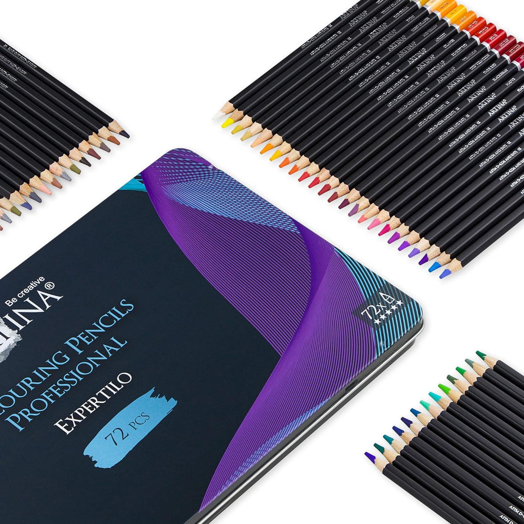 Artina Expertilo XL Buntstifte Set 72er Professionell - FSC®-zertifiziertes Stifte Set Farbstifte br