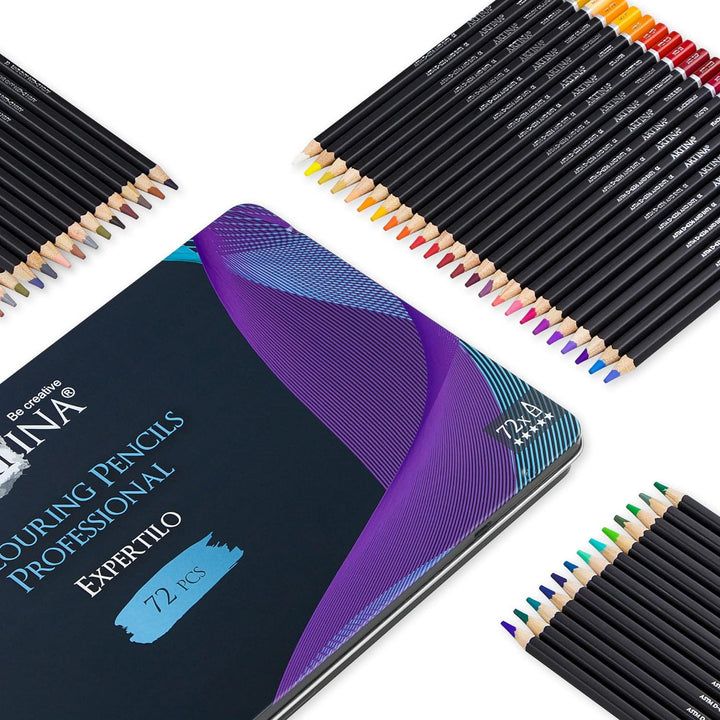Artina Expertilo XL Buntstifte Set 72er Professionell - FSC®-zertifiziertes Stifte Set Farbstifte br