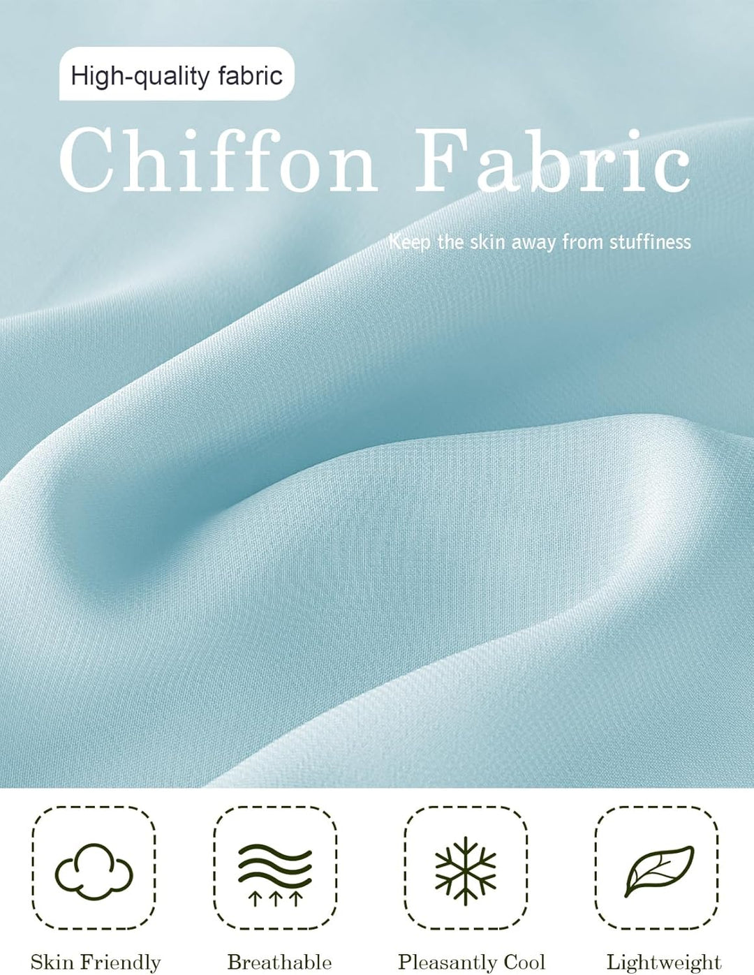 BEAUTELICATE Chiffon Schal Stola Damen Festlich Elegante Tücher Schultertuch Stola für Abendkleider
