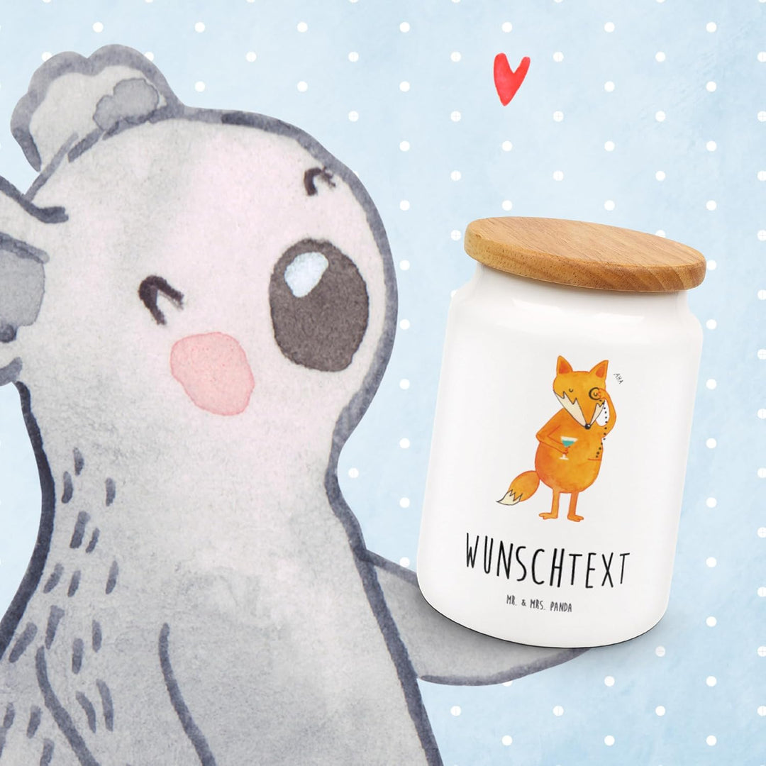 Mr. & Mrs. Panda Keksdose personalisiert Fuchs Lord - Personalisierte Geschenke, Motivation Spruch,