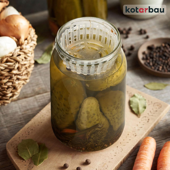 KOTARBAU® 30er Set Gärgewicht für Einmachgläser ⌀ 100 mm Polypropylen Gärgewichte Gärdeckel Einmachh