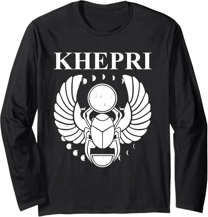Khepri Antiker ägyptischer Gott Skarabäus Langarmshirt