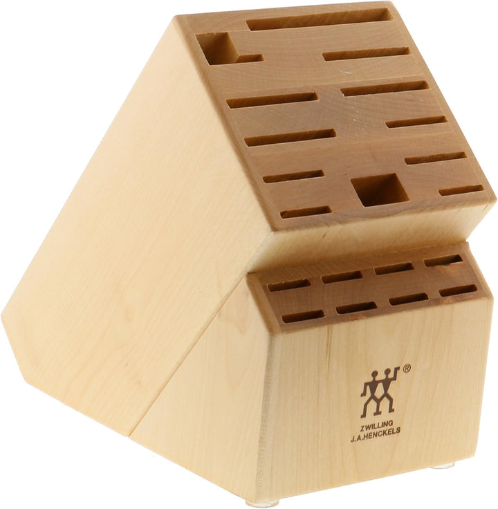 ZWILLING 35101-901 Messerblock, Holz, Natur 19-Slot Natur, 19-Slot Natur