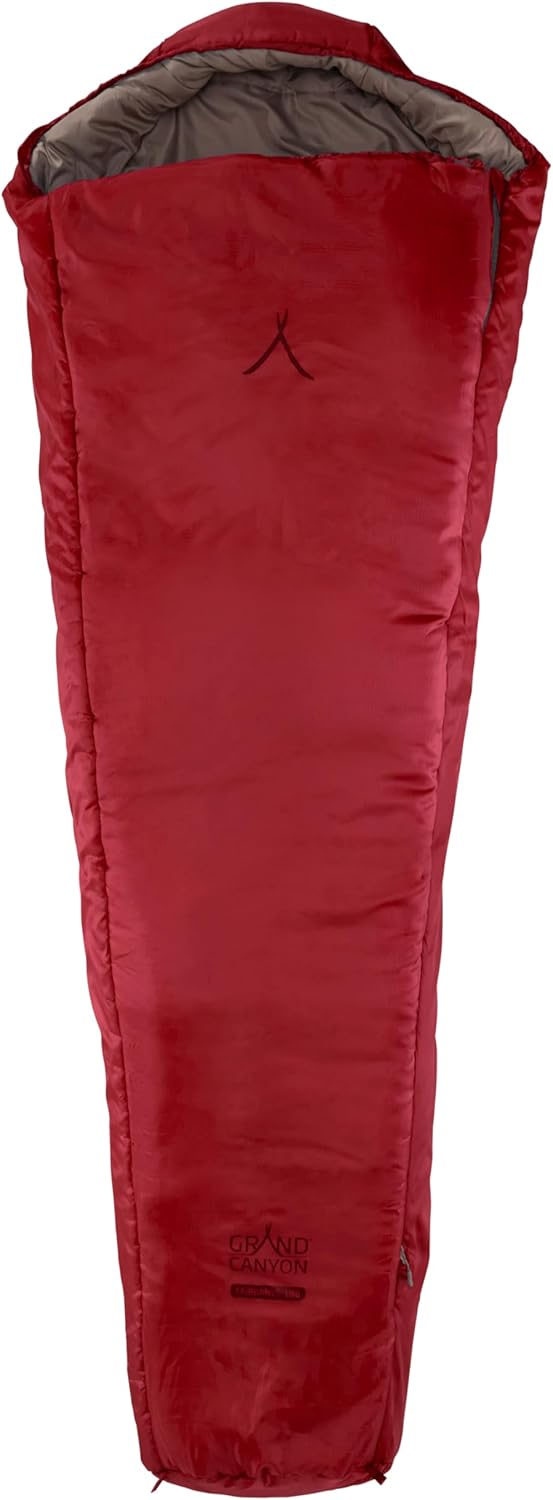 GRAND CANYON Schlafsack Fairbanks 190 | Winterschlafsack mit wasserfester Unterseite, Komfort 2°C, L