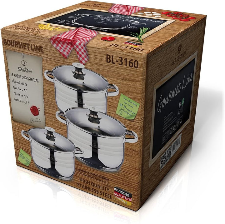Blaumann Gourmet Line Kochgeschirr-Set 3-tlg