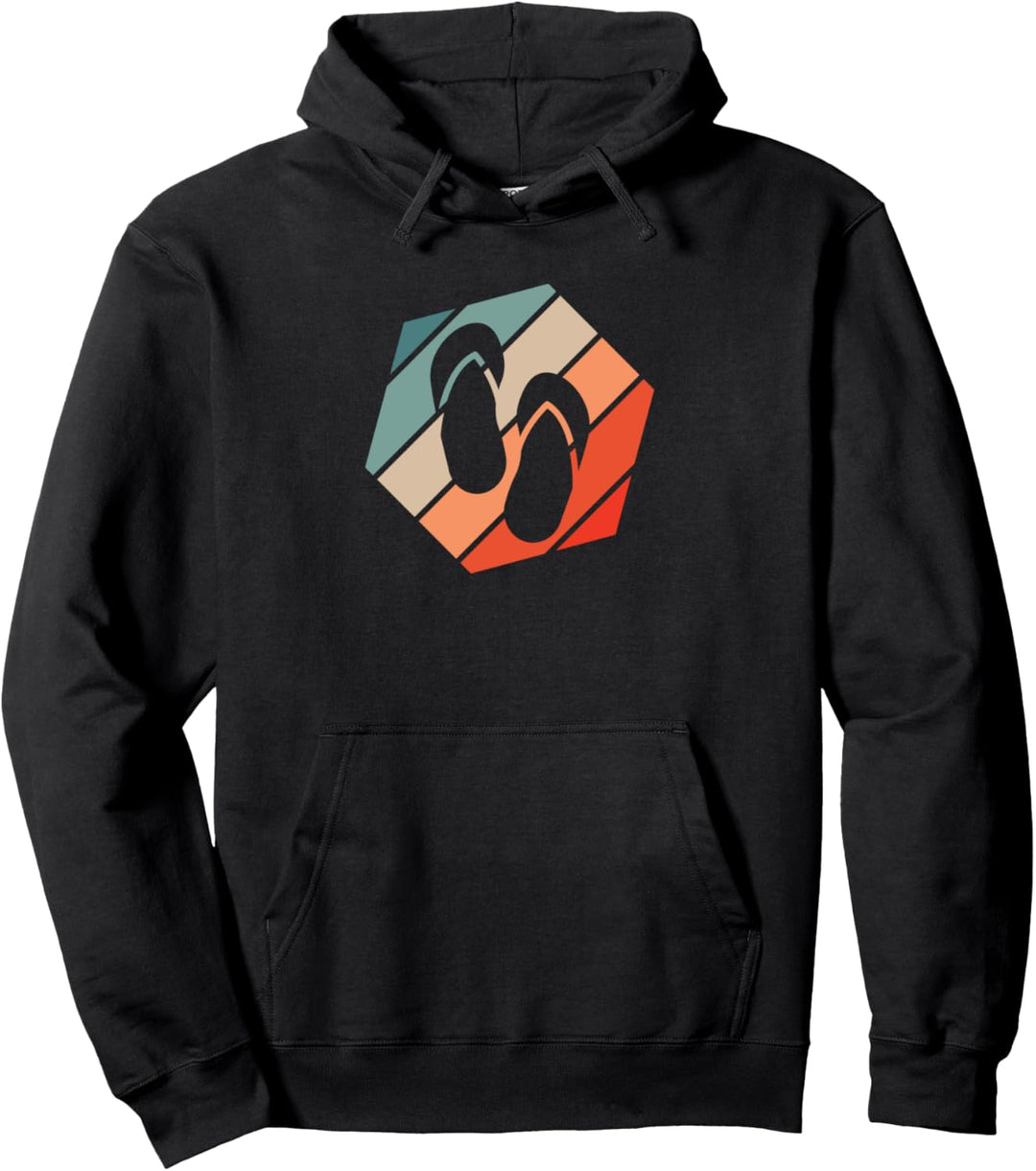 Flip Flops Retro Style Vintage Pullover Hoodie
