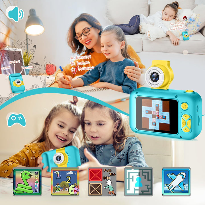 KinderKamera,ARNSSIEN Kinder Kamera,Selfie Kamera Kinder,Geschenk für3 4 5 6 7 8 9 10Jahre Mädchen u