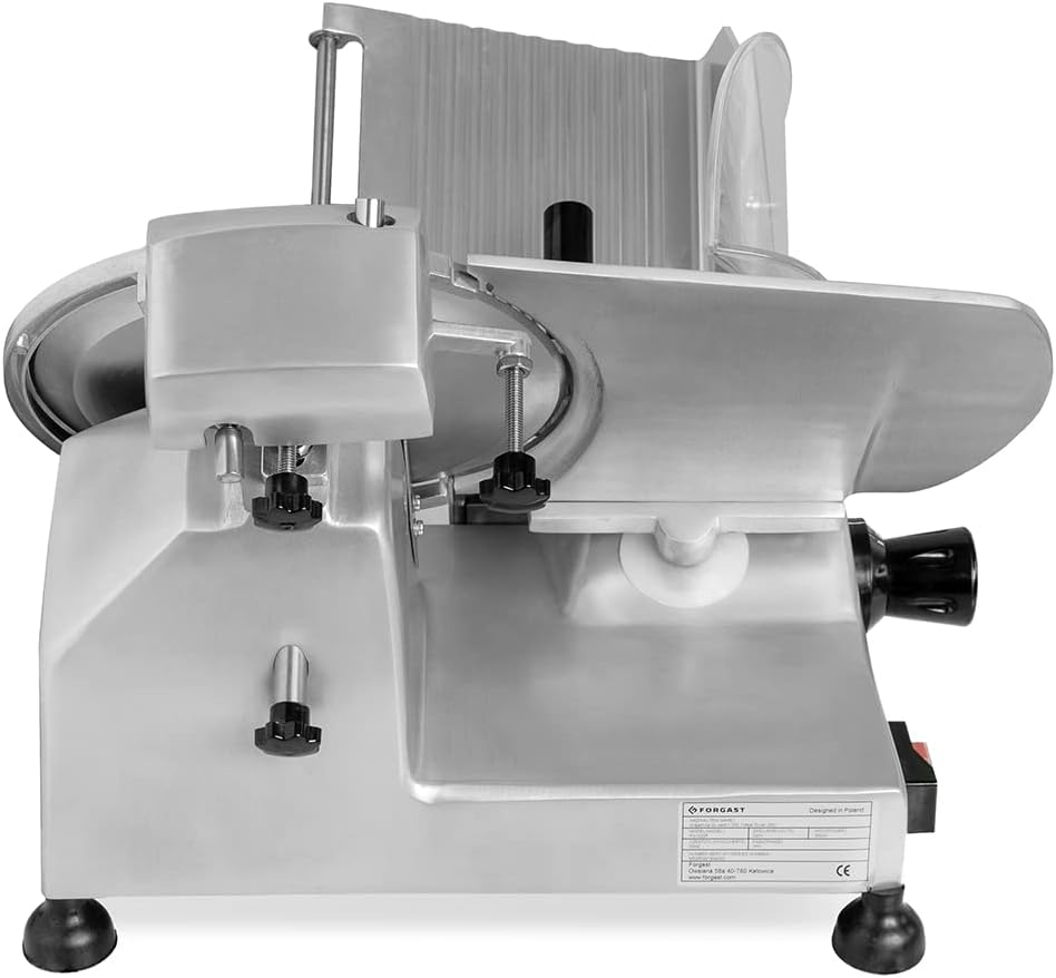 Fleisch Allesschneider | 25cm | Klingen Aufschnittmaschine | Wurstschneidemaschine mit einstellbare
