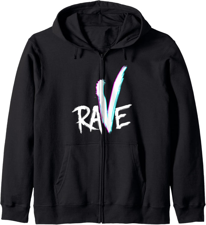 Rave Berlin Techno Party Abfahrt Dance Raver Acid Goa Trip Kapuzenjacke