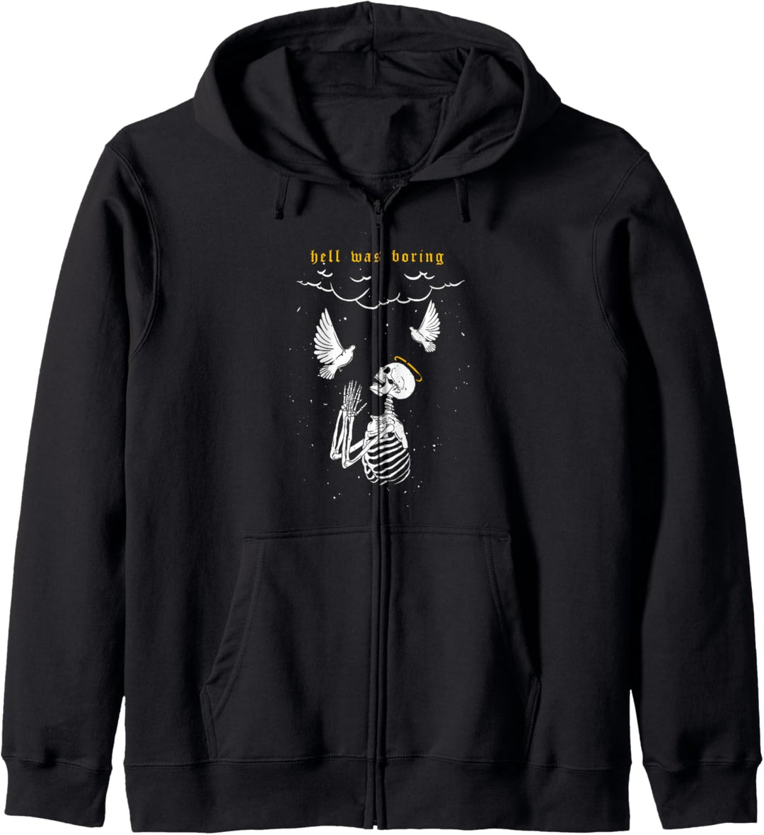 Hell Was Boring Pray - Sad Aesthetic Edgy Streetwear Kapuzenjacke