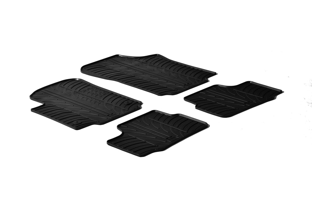 Gledring Satz Gummimatten kompatibel mit Volkswagen Up / Skoda Citigo / Seat Mii 2012- exkl. Electri