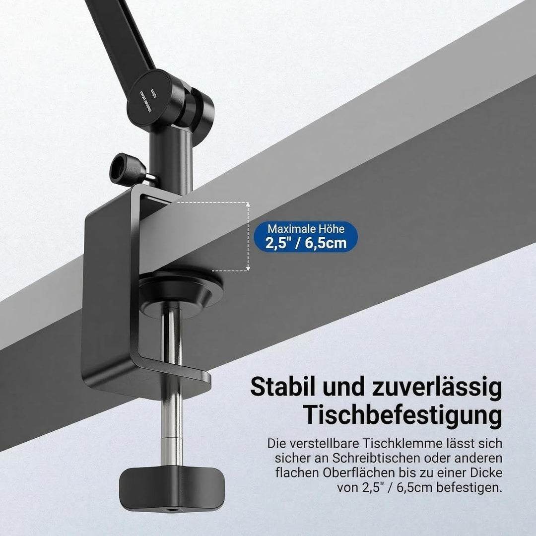 NEEWER BASICS Mikrofon Boom Arm, 78cm flexibler Microphone Tischständer Halterung, kompatibel mit Bl