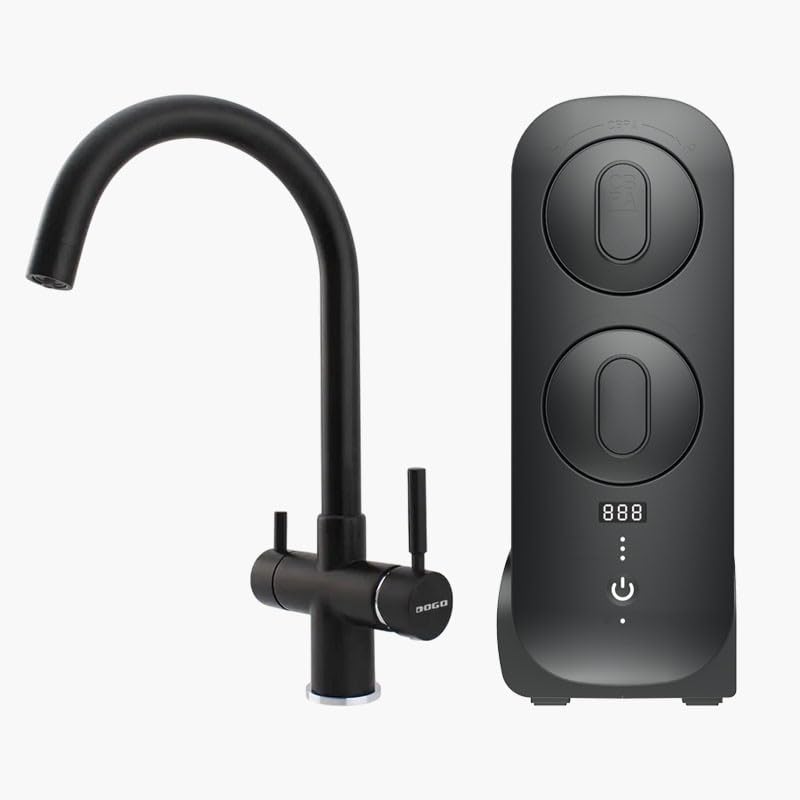 Osmo Star 2.0 + 4-Wege-Wasserhahn – Komplettset (Schwarz), Schwarz