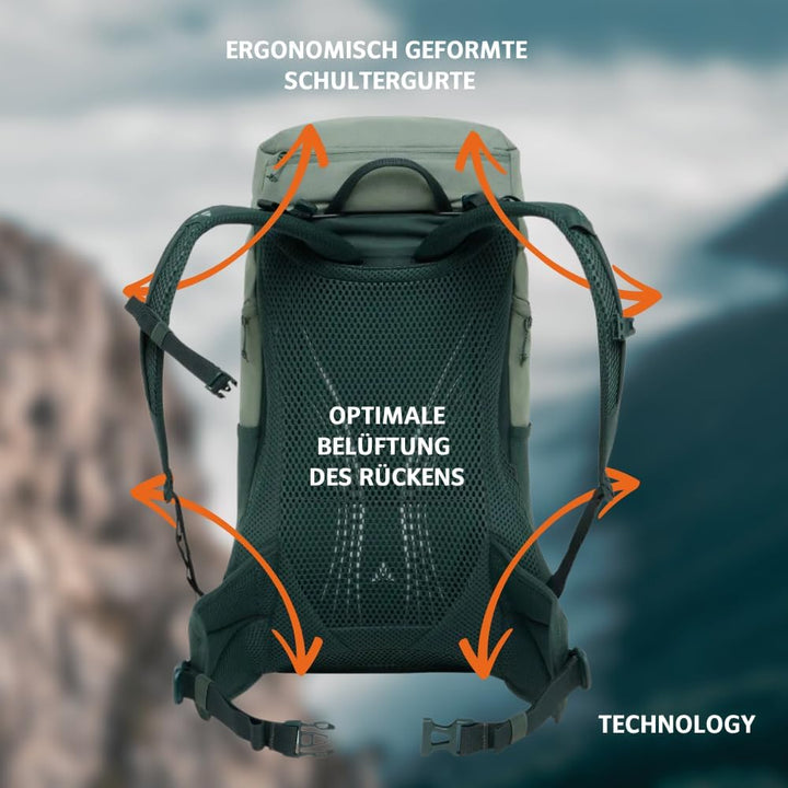 VAUDE Unisex Jura 24 Rucksäcke (1er Pack) Einheitsgrösse Agave, Einheitsgröße Agave