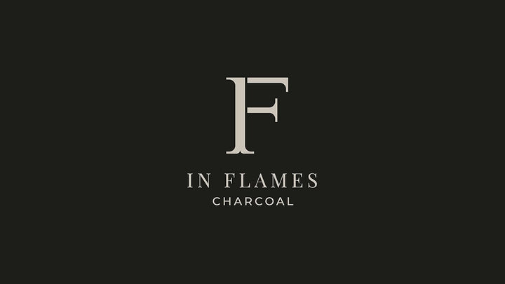 In Flames Kohle 20 kg - mit extra Langer Brenndauer - Hochwertige 27er Kokosnuss Briketts - einzeln