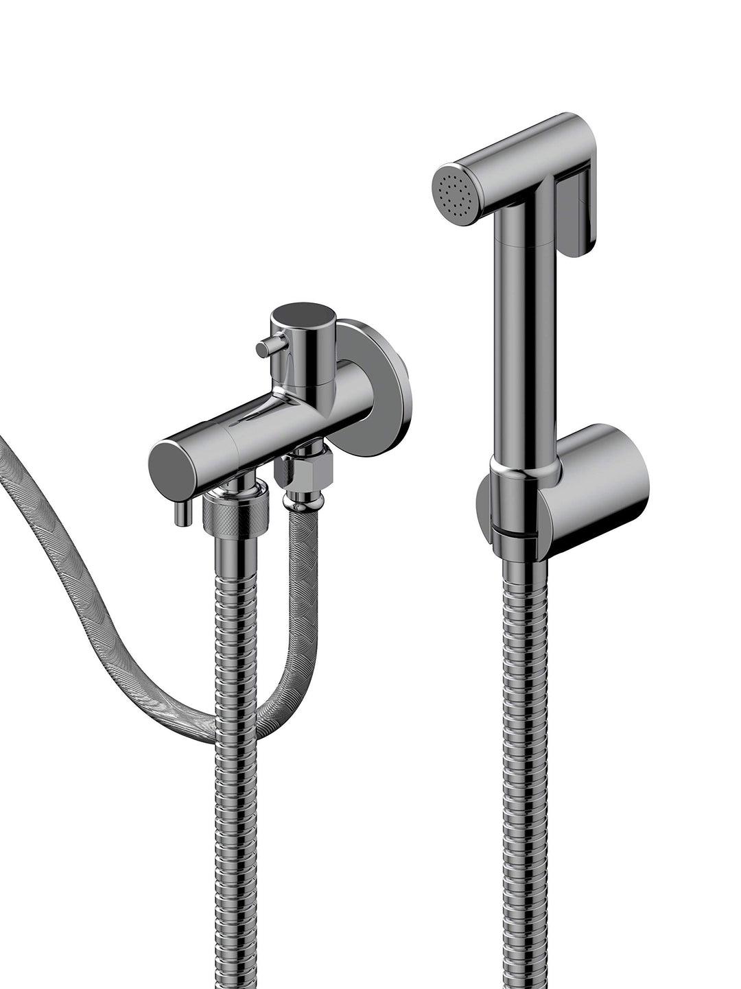 H. & H. IDROSPANIA TECHNIC, 70072 Idrospania, hygienisches Set mit einer Wasserdusche. Flexible INOX