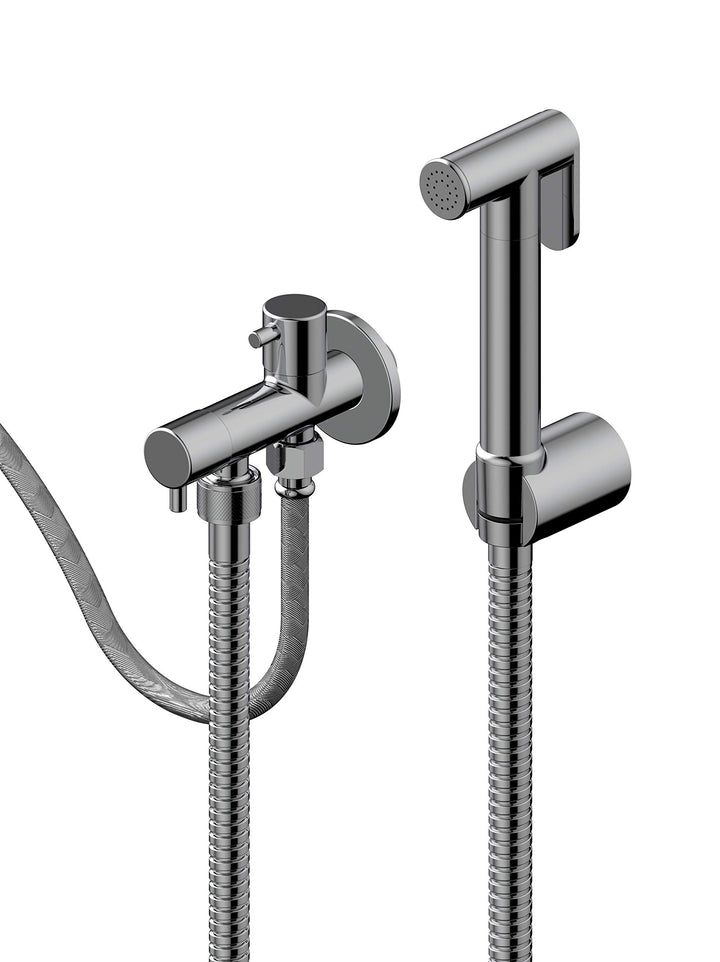 H. & H. IDROSPANIA TECHNIC, 70072 Idrospania, hygienisches Set mit einer Wasserdusche. Flexible INOX