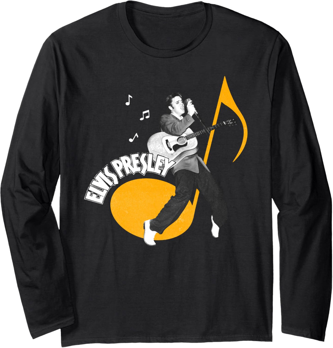 Elvis Presley Official Music Note Langarmshirt