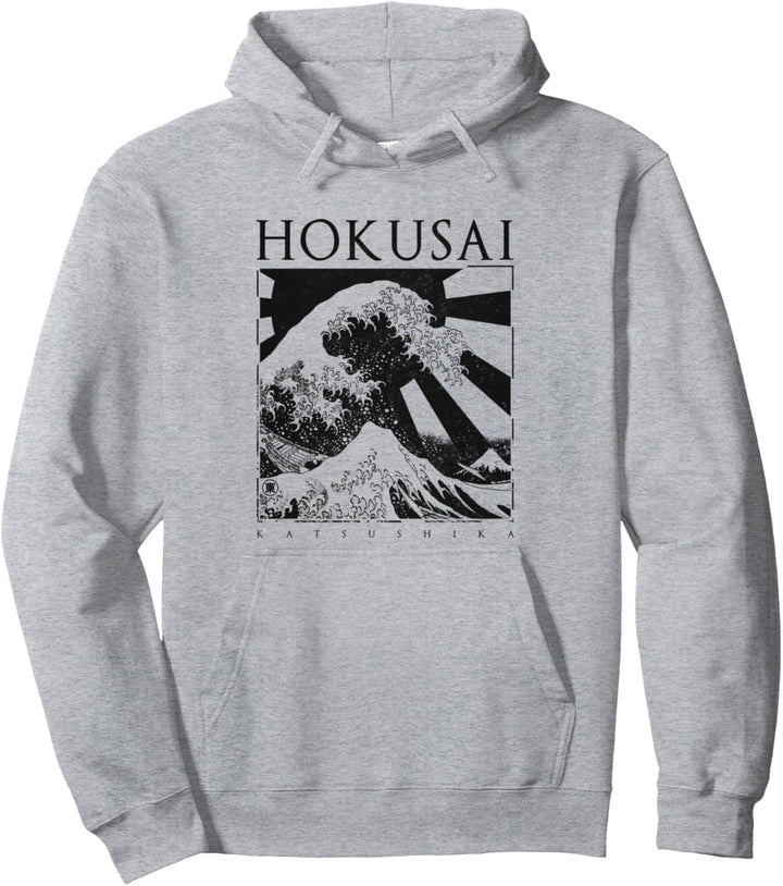 Hokusai Katsushika Japan Style The Great Wave Off Kanagawa Pullover Hoodie