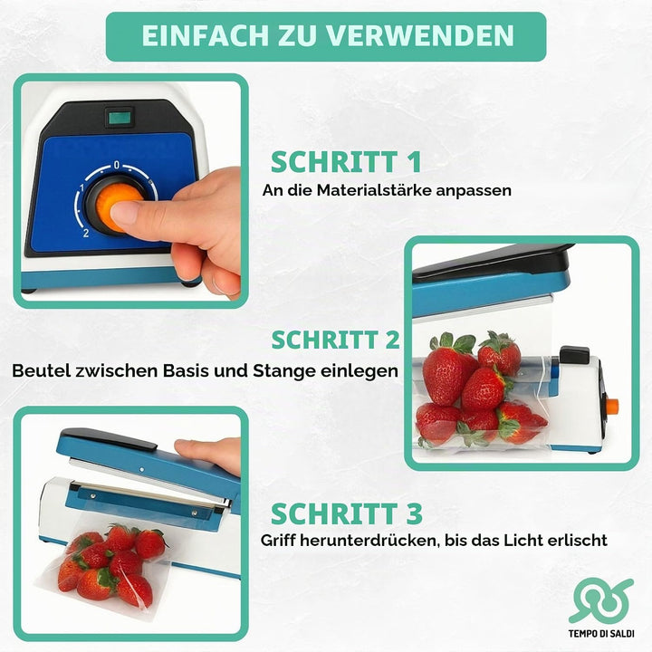 MWS Folienschweissgerät / Siegelmaschine für Beutel und Tüten, 400 mm, 600 W