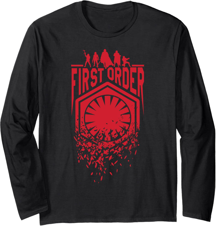 Star Wars Last Jedi First Order Red Fracture Langarmshirt