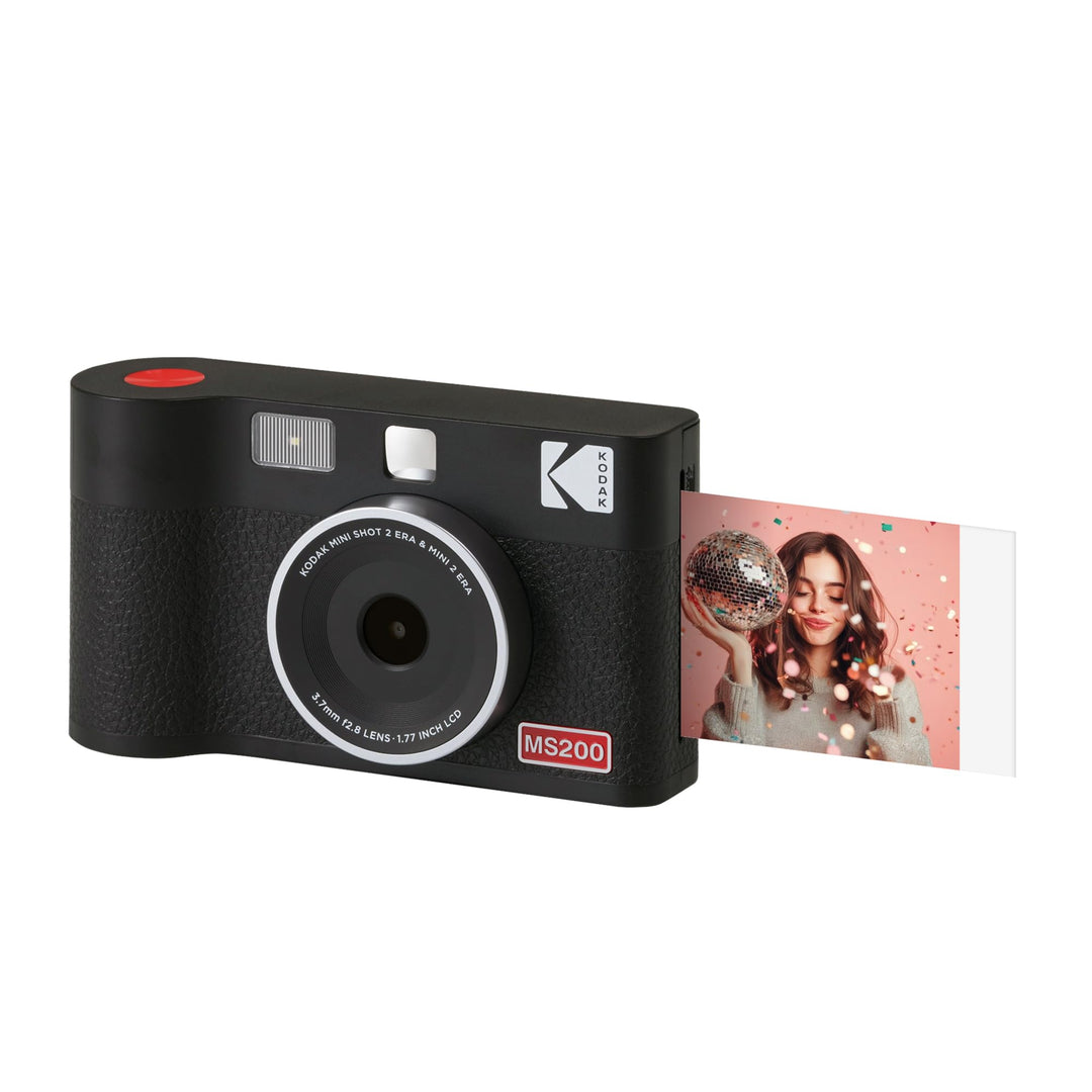 KODAK Cam Mini Shot 2 ERA Black 2,1x3,4 Mini Shot 2 Sofortbildkamera + 8 Blatts Black, Mini Shot 2 S