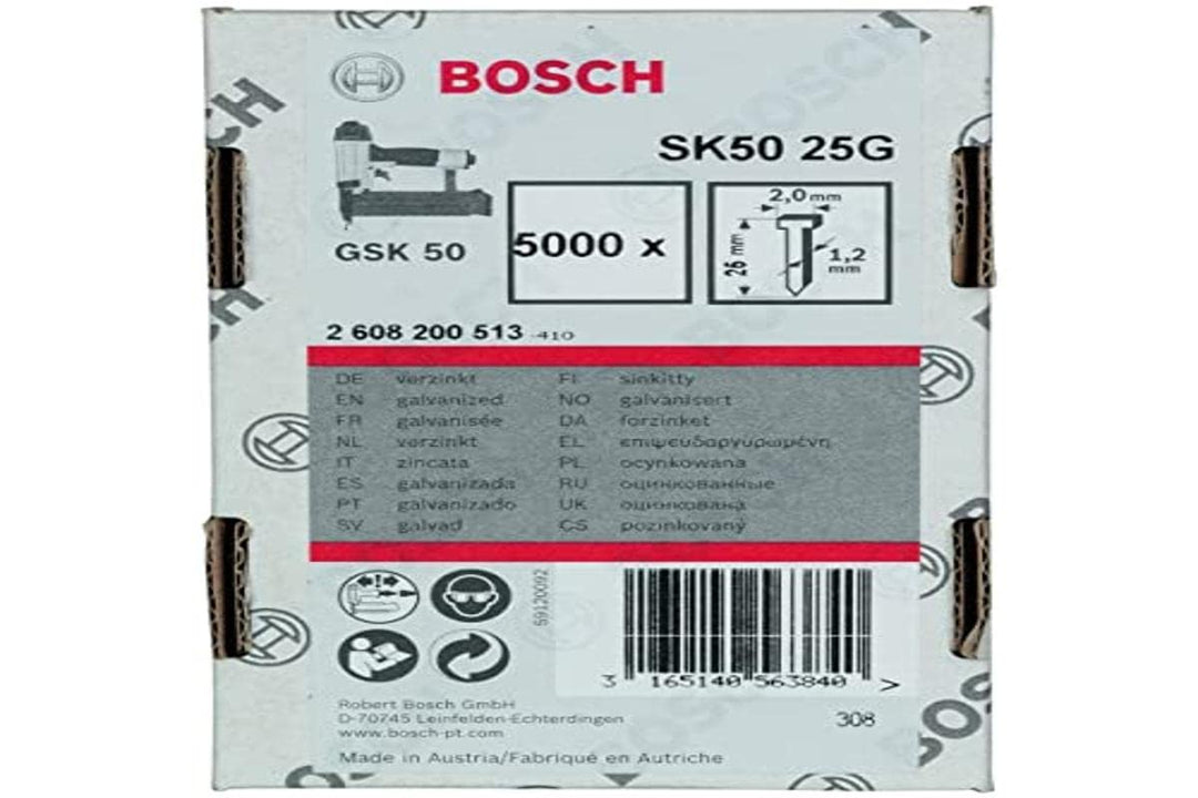 Bosch 5000x Stauchkopfnagel, 1.2/18g (25 mm, Kompatibel mit GNH 18V-50 M Professional, Zubehör für N