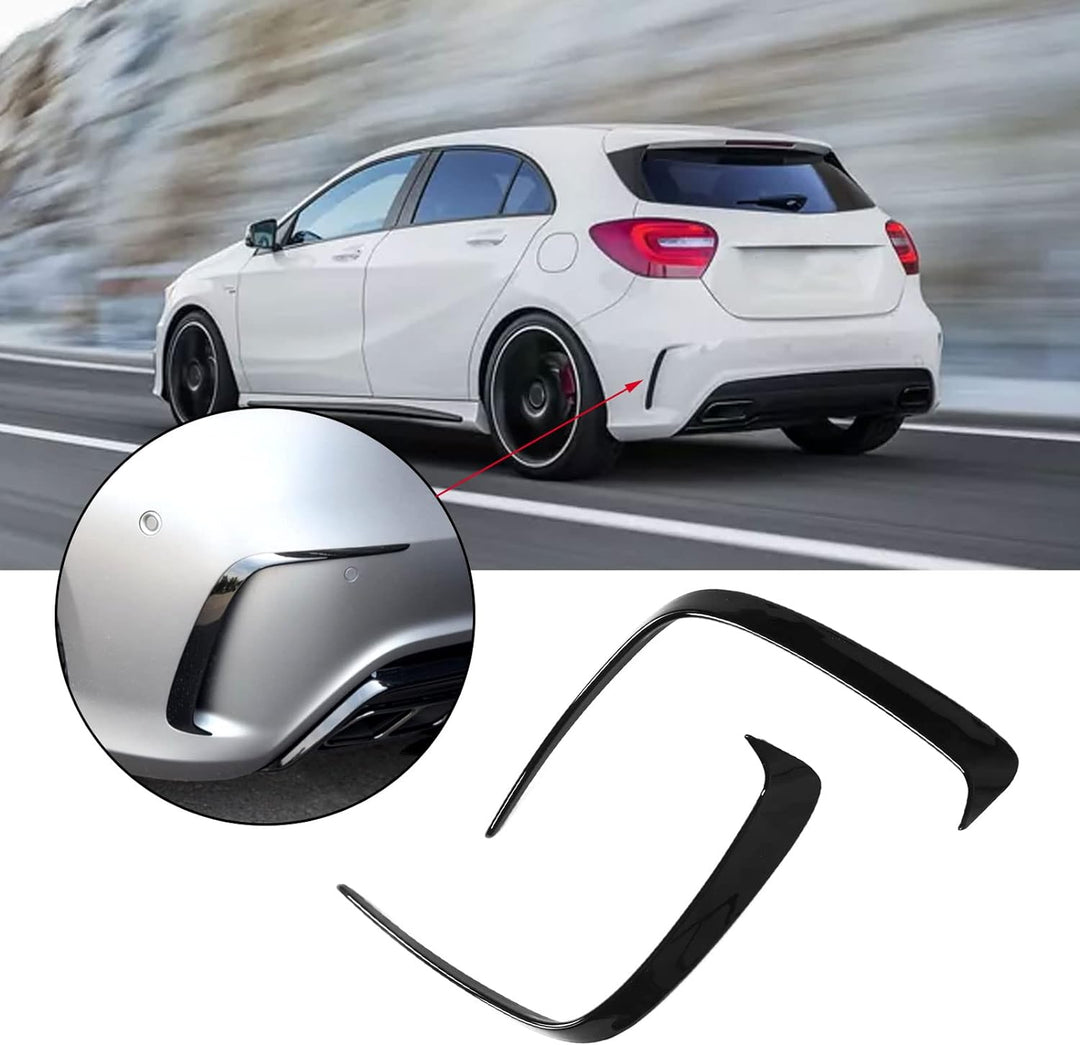 Jadeshay Auto Heckstossstangenspoiler, 1 Paar Heckstossstangensplitter Ersatz Auto Heckschürze Spoil